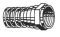 DC-257031 75 Ohm RG-59 Quad Shield "F" Connector With Attached Crimp-On Ring