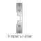 FP-792-605 HES Faceplate 792, Bright Brass Finish
