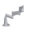 KCG110S Chief Height-Adjustable Dual Arm Desk Mount, Single Monitor, Silver