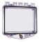 STI-7510E Polycarbonate Enclosure with Open Backbox for Flush Mount Applications and Exterior Key Lock