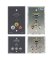 WAV5 Passive Wall Plate − 15−pin HD, 3.5mm Stereo Audio & 3 RCA