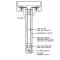 302-ET-194 194° (90° C) heat detector, hexagonal wrench grip bushing with 1/2" conduit threads
