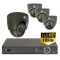 Complete 4 HD Dome Camera Analog-IP-HD-CVI Security System