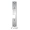 FP-KM-2-605 HES 1006 Series Faceplate KM-2 Option (9" x 1-3/8") Bright Brass Finish