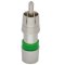 ICM Corp FS6RCAU-R - RG6 Universal RCA (Green) - 25 Pk