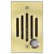 IU-0222P8 Channel Vision Front Door IU-Single Gang Includes Panasonic Electronics for 800, No Camera, Polished Brass Finish