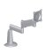 KCG110S Chief Height-Adjustable Dual Arm Desk Mount, Single Monitor, Silver