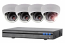 4 Channel XVR with 4 750TVL Indoor Dome Cameras