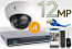 8 CH NVR with 4 4K 12MP Dome Cameras 4K Kit for Business Professional Grade FREE 1TB Hard Drive