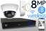 Wireless 8MP IP Mini Dome (8) Camera Kit