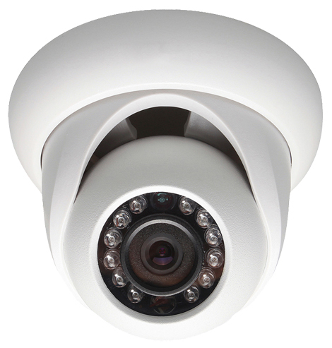 IP Dome Camera with IR Night Vision