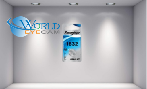 Battery, Lithium Coin, 1632 Cell, 3 Volt, 130 Milliampere-Hr, 0.63" Diameter x 0.126" Thickness, ...