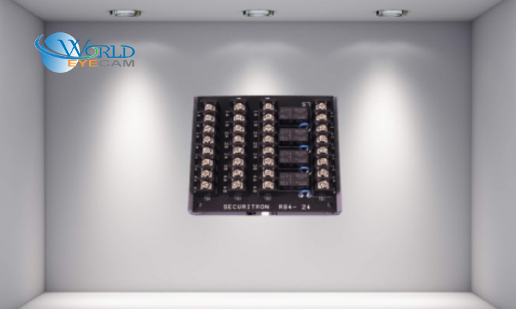 Relay Board, 24 Volt DC, 32 Milliampere, 4" Width x 3-1/2" Height, With 4 DPDT Relay