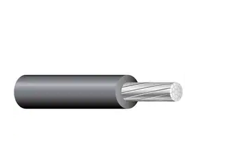 XHHW-2 Cable, 400 KCMIL, 1 Conductor, Stranded, Aluminum, 600V, XLP Insulation, Unjacketed, Unshielded, Grey
