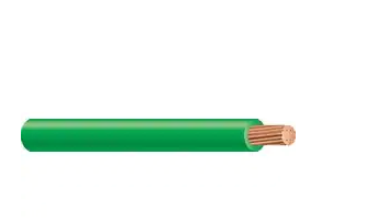 Cable, 6 AWG, 1 Conductor, XHHW-2 stranded bare copper 600V XLP 90C wet/dry color green