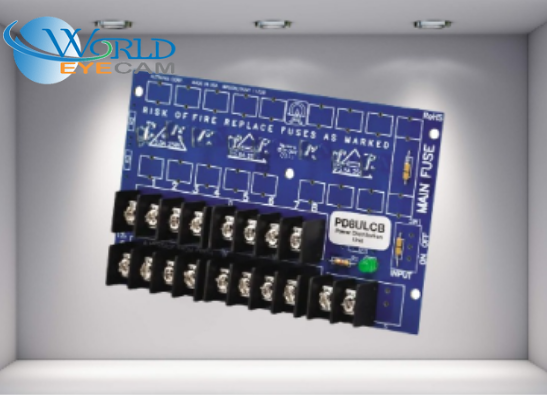 Power Distribution Module, 8 PTC Outputs up to 28VAC/VDC, Board