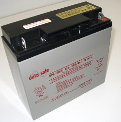 NPX-80FR 12 Volt/80 Watts per Cell Sealed Lead Acid Battery with M5 Nut/Bolt Connector - Flame Retardant Case