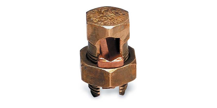 Type H - High Strength Split-Bolt Connector, Conductor Range for Equal Main and Tap 250 kcmil-1 Str, Conductor Range for Min Tap with One Max Main 8 Sol