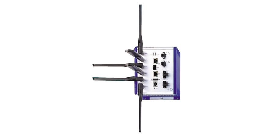 DIN Rail Mount, IP30, 2 Radios, 18-60 V DC, 2 RJ45 ports, C1D2 rated, starter kit