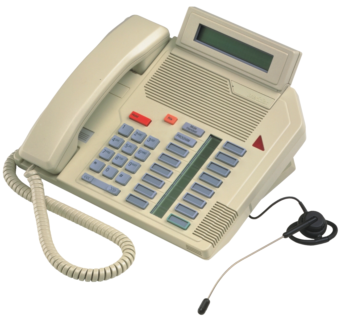 Digital Centrex Telephone - Black, Headset Support