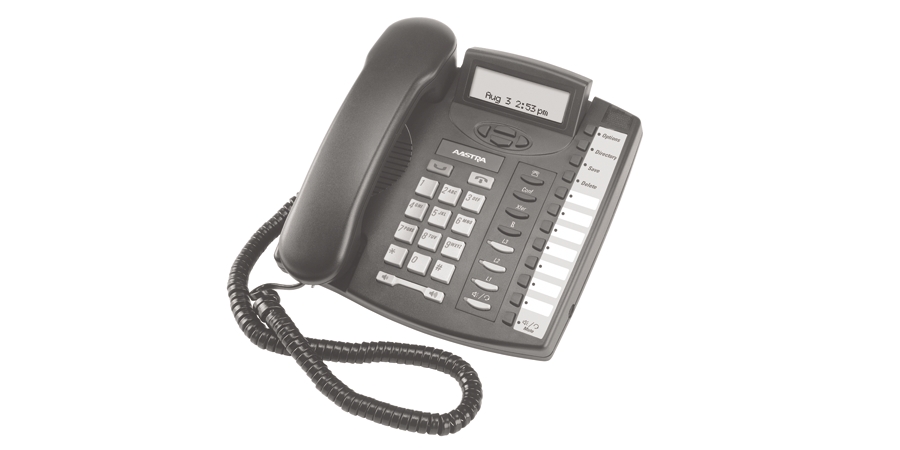Full Featured IP Telephone - Charcoal With 9 Lines And Extended Feature Set