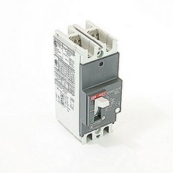 2 pole, 30 amps rated at 240V AC and 250V DC, fixed trip point molded case circuit breaker, with a thermal magnetic trip device and 10kA at 240V AC and 5kA at 250V DC interrupt current rating