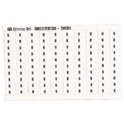 RC610 TERMINAL BLOCK MARKERS PRE-PRINTED MARKER VERTICAL 100 X N