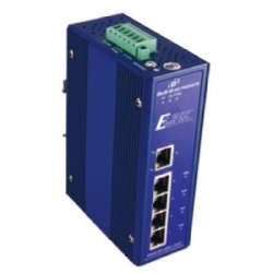 Ethernet Unmanaged Switch, 1-Port 10/100BaseTX, 4-Port PoE 10/100BaseTX, 24V, Wide Temperature
