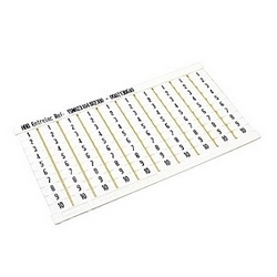 RC510 Terminal Block Marker: 1 to 10 (10 Strips), Vertical