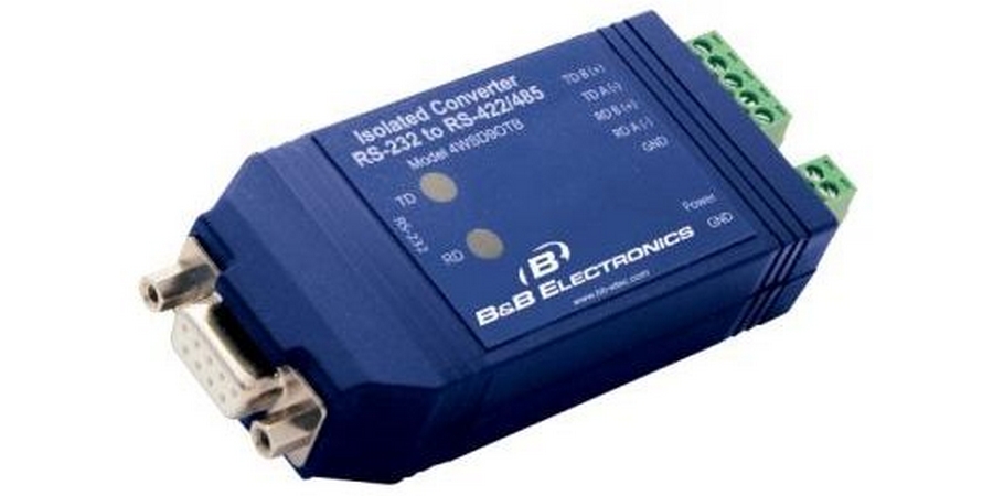 Isolated RS-232 DB9 Female To RS-485 Terminal Block Converter