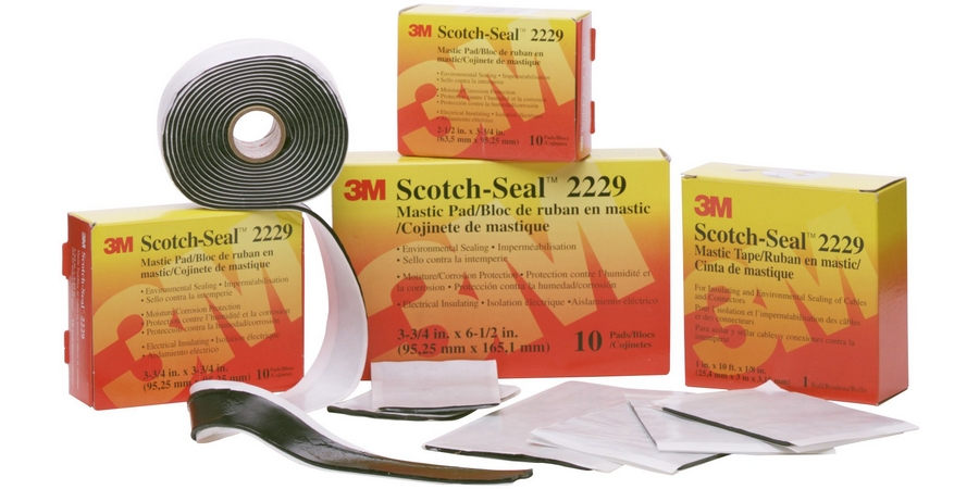Mastic Tape, Sealing, Premium Grade, 10’ Length x 3-3/4" Width x 125 Mil Thk, Rubber Backing, Mastic Adhesive, Black Color