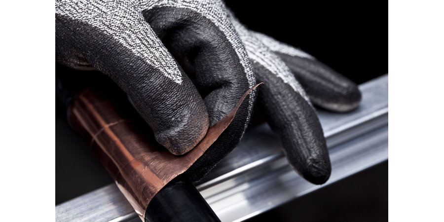 Protective Gloves, Cut Resistant, Comfort Grip, 8M, Nitrile Foam/UHMWPE Glass/Nylon Fiber, Gray Color