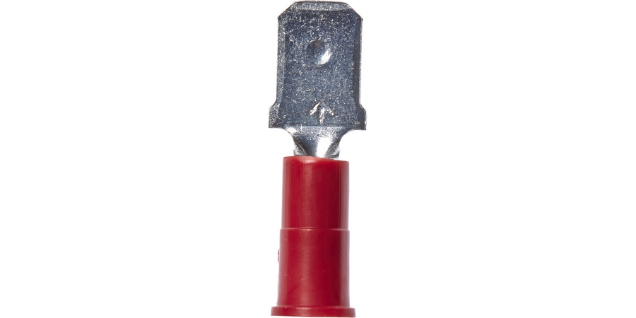 Disconnect Terminal, Male, Butted Seam Barrel, 600/1000 Volt, 1.05" Length x 0.25" Width x 0.032"...