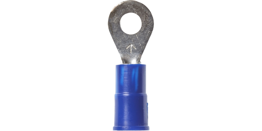 Ring Terminal, Butted Seam Barrel, 600/1000 Volt, 0.93" Length x 0.31" Width x 0.03" Thk, 16 to 1...