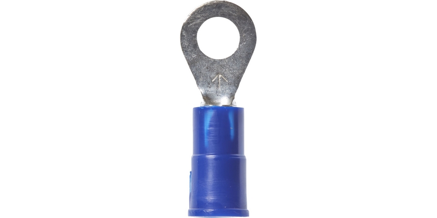 Ring Terminal, Butted Seam Barrel, 600/1000 Volt, 0.93" Length x 0.31" Width x 0.03" Thk, 22 to 1...