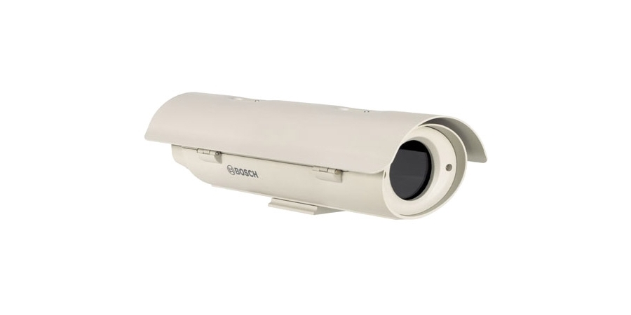 Security Camera Housing, Outdoor, Blower, Feed-Through Cabling, For 24V AC/ 12V DC Camera, IP66/NEMA 4X, 18.9" Length x 6.7" W x 5" H, 7.1 Lb. Item Weight