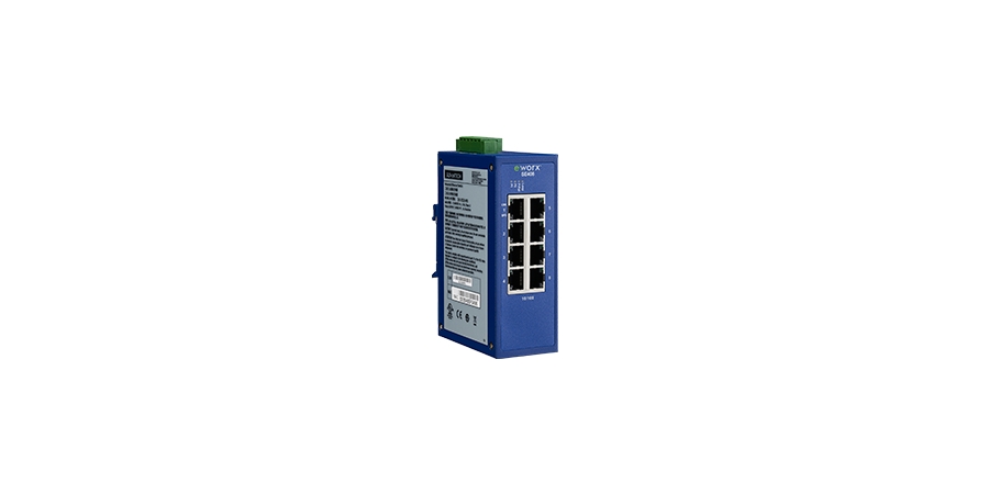 Industrial Managed Ethernet Switch, -10 60C, 8-port, 10/100Mbps