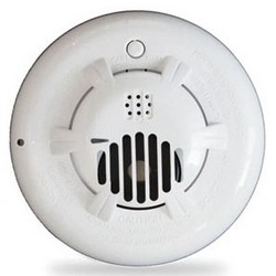 Wireless Carbon Monoxide Detector, 3 Volt CR123A Lithium Battery, 345 Megahertz, 5" Diameter x 1.875" Height, White