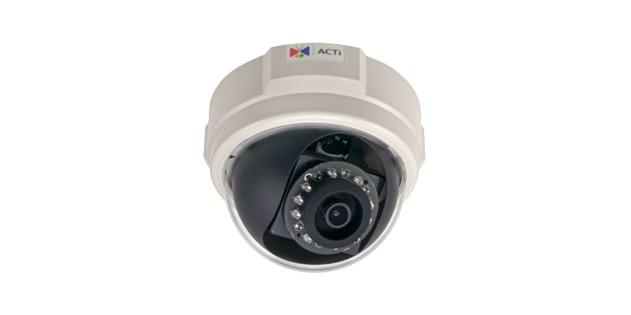 Dome Camera, Day/Night, Indoor, H.264/MJPEG, 2592 x 1944 Resolution, F1.8 Fixed Focal/Fixed Iris/...