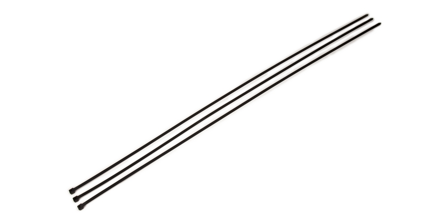 3M Nylon 6/6 Heavy-Duty Cable Tie CT48BK175-L, 47.90 in x 0.36 in x 0.07 in, Black, 50/Bag, 500/C...