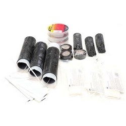 Motor Lead Pigtail Splice Kit, 0.53 to 0.88" Insulation Outer Diameter, Includes (3) Pigtail Lug Covers, (3) Rolls Scotch Stress Control Tape 2200, (9) Mastic Sealing Strips