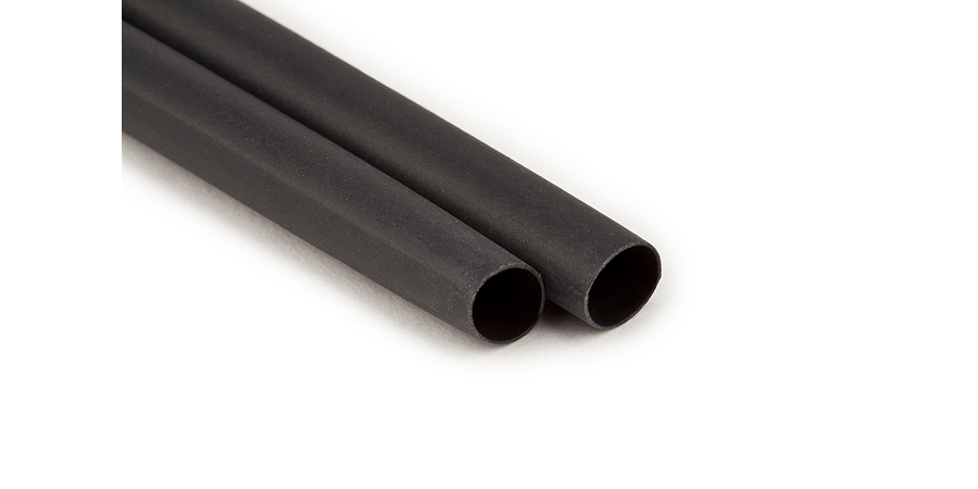 Heat Shrink Cable Sleeve, Heavy Wall, 600 Volt, 12 to 6 AWG, 6" Length, 0.4" Expanded Diameter, 0.15" Recovered Diameter, 3:1 Shrink Ratio, Polyolefin, Black Color