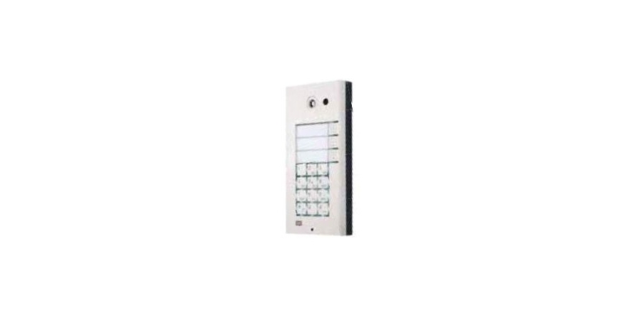 IP Intercom, 3 x 2 Button, 12 Volt DC, 2 Ampere, 100 MM Width x 29 MM Depth x 210 MM Height, Stainless Steel Button Format, With Keypad