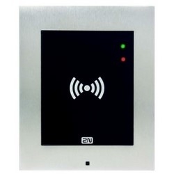 IP Intercom RFID Access Unit, NFC Ready, 12 Volt DC, 2 Ampere, 13.56 Megahertz, -40 to 60 Deg C