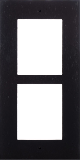 2N Helios IP Verso, Flush Installation Frame for 2 Module, Black