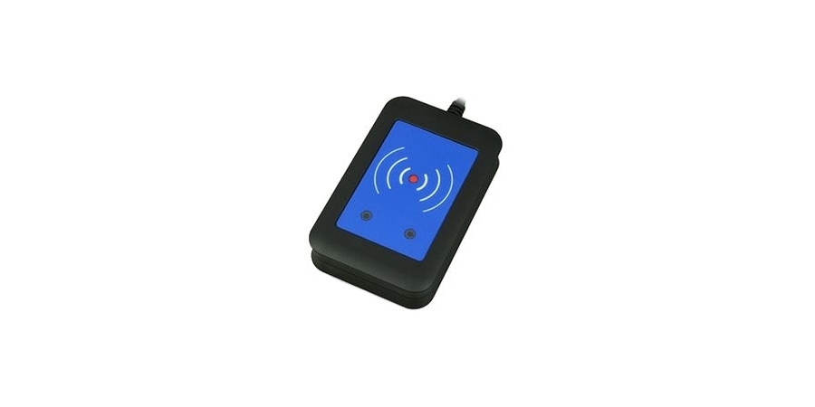 IP Intercom RFID Card Reader, USB Interface, External, 13.56 Megahertz, 125 Kilohertz