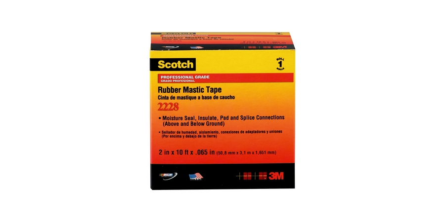 Scotch Rubber Mastic Tape 2228, 2 in. x 10 ft.