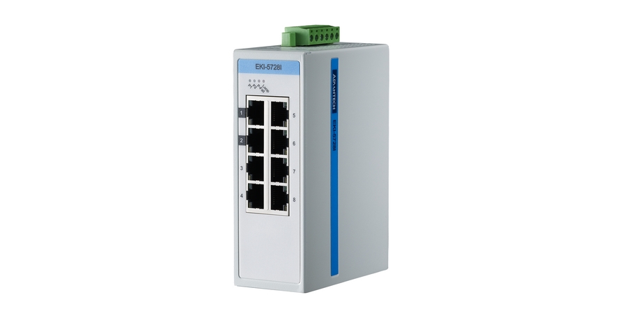 Industrial Ethernet Switch, 8x10/100/1000Mbps Ports