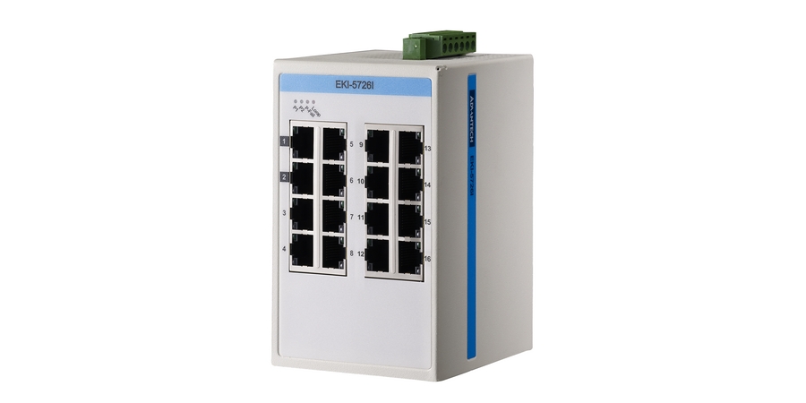 Industrial Ethernet Switch, 16x10/100/1000Mbps Ports