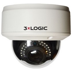 IP Camera, Vandal Dome, Indoor, Day/Night, H.264/MJPEG/MPEG4, 2048 x 1536 Resolution, 3 Megapixel, 32 Kbps to 16 Mbps, 12 Volt DC, 9.5 Watt